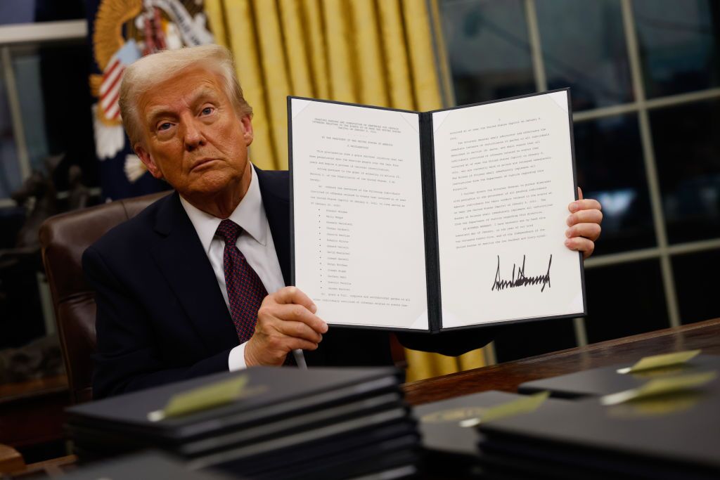 Trump issues executive order Blank Meme Template