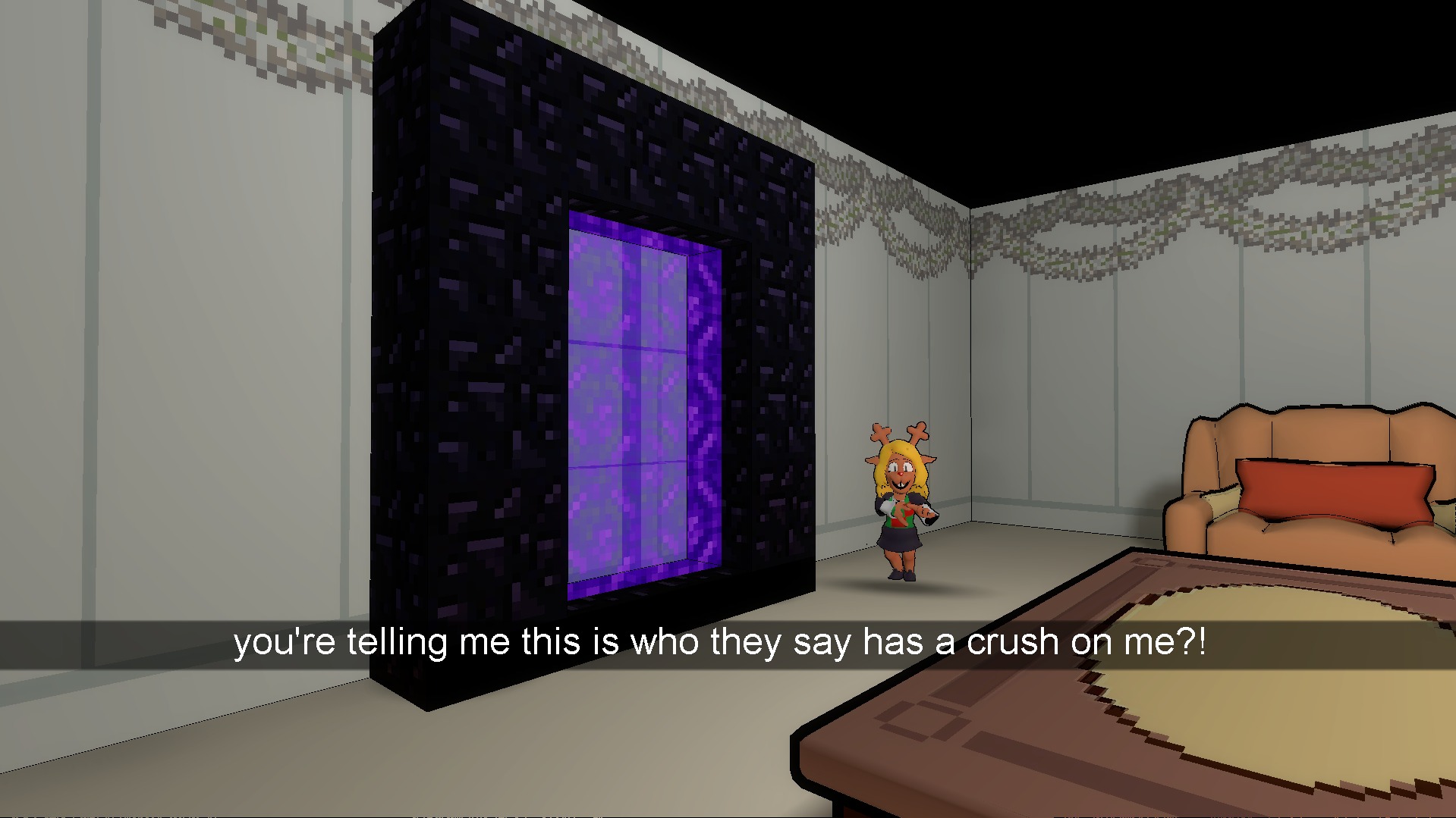 you're telling me this is who they say has a crush on me?! | made w/ Imgflip meme maker