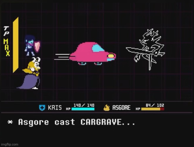 Asgore cast CARGRAVE | image tagged in asgore cast cargrave | made w/ Imgflip meme maker