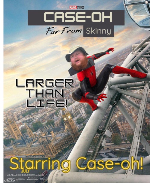 i made this poster for school assignment. but for real, CaseOh a GOAT. | made w/ Imgflip meme maker