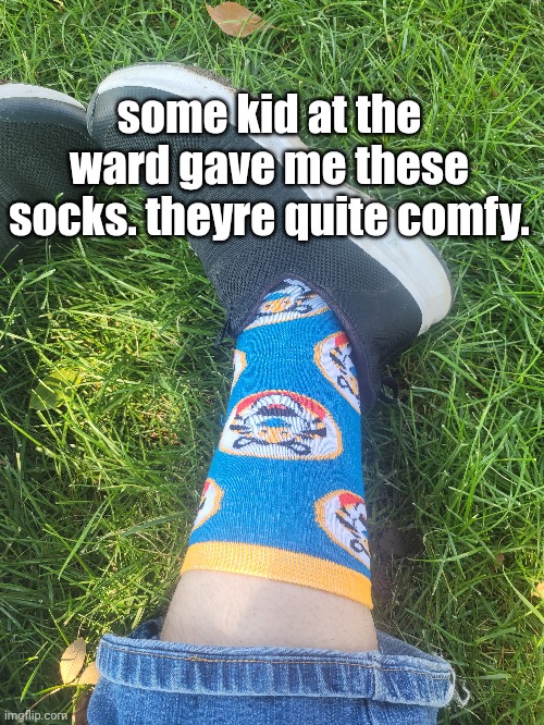 frosted flakes. | some kid at the ward gave me these socks. theyre quite comfy. | made w/ Imgflip meme maker