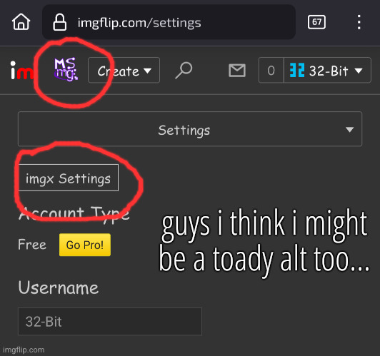 guys i think i might be a toady alt too... | made w/ Imgflip meme maker