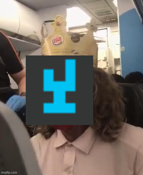 toady after people stop paying attention to her for four seconds | image tagged in burger king crown airplane | made w/ Imgflip meme maker