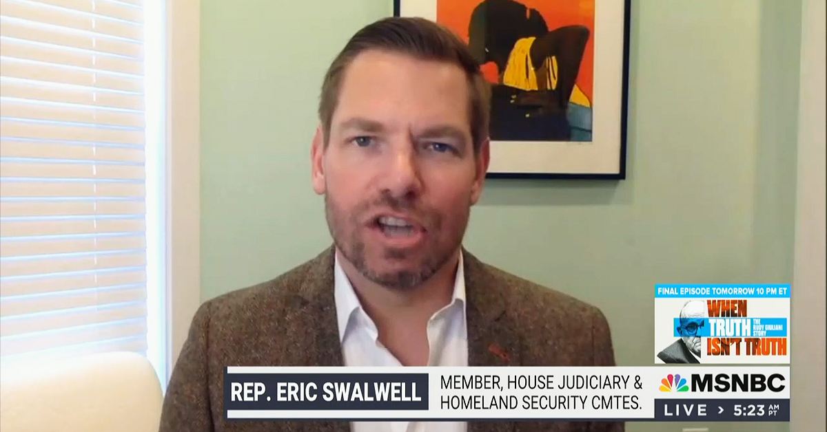 Eric Swalwell Blank Meme Template