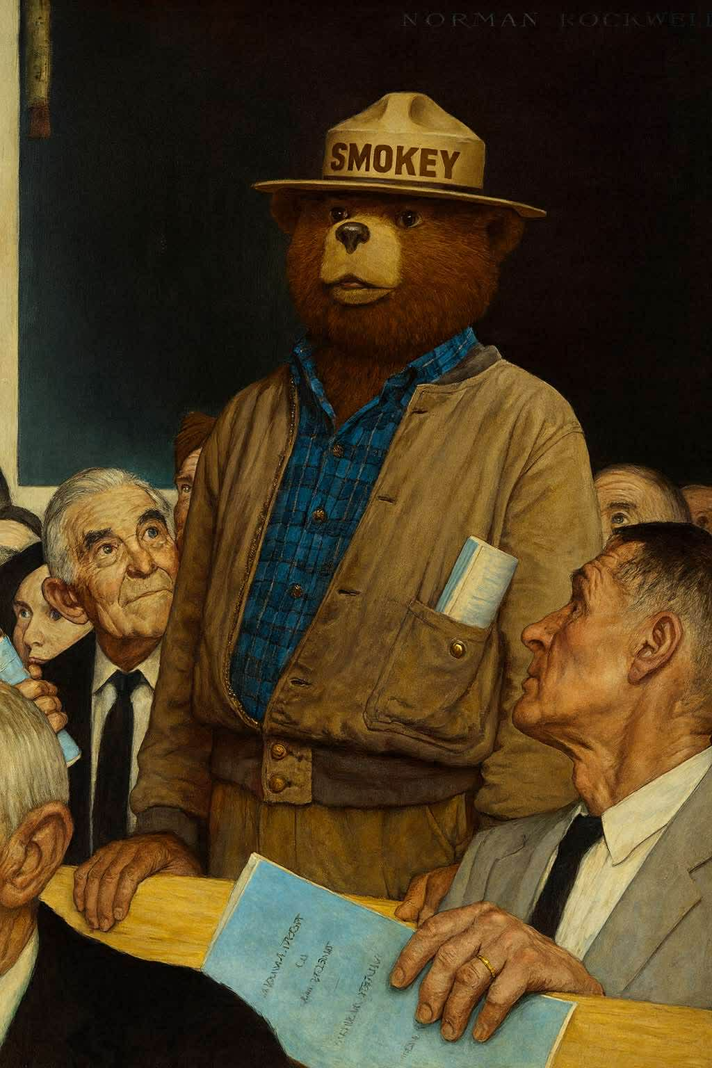 Smokey the Bear Blank Meme Template