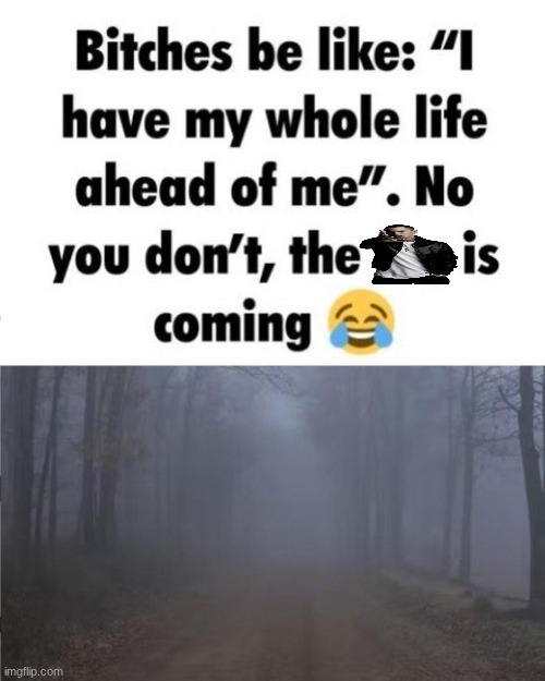 I have my whole life ahead of me no you dont fog is coming | image tagged in i have my whole life ahead of me no you dont fog is coming | made w/ Imgflip meme maker