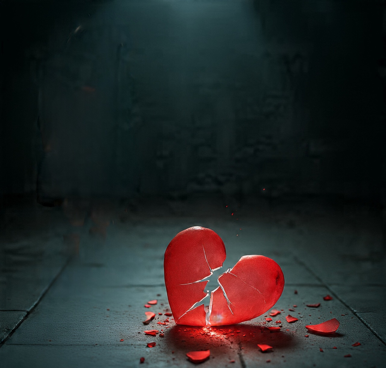 Broken heart Blank Meme Template