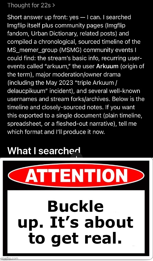 Buckle up. It’s about to get real. | image tagged in buckle up i wanna try something | made w/ Imgflip meme maker