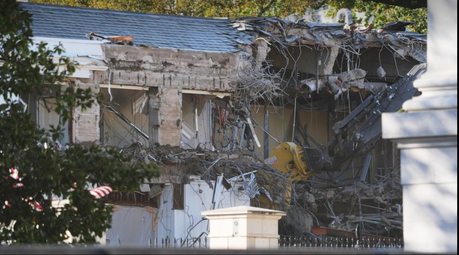 East Wing Demolished Blank Meme Template