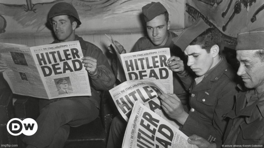 pyrocynical being exposed | image tagged in hitler dead | made w/ Imgflip meme maker