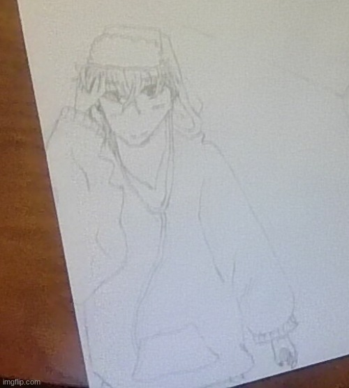 I tried drawing Leaf based off of that commission from Emergency.Contact | image tagged in drawings,art,shonen artstyle,locked in | made w/ Imgflip meme maker