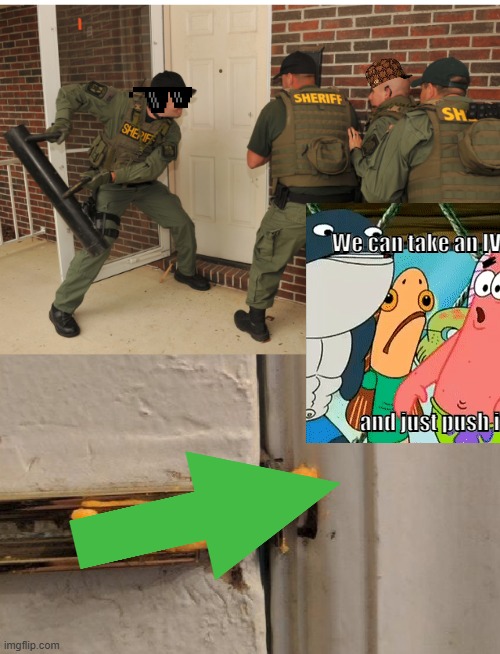 Hi | image tagged in swat cheeto lock | made w/ Imgflip meme maker