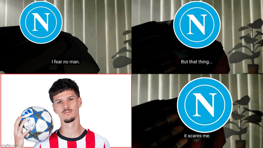 PSV - NAPOLI 6:2. OMG DENNIS MAN IS THE MVP OF THE GAME THAT HE SCORED 2 GOALS BUT THE 2ND ONE IA A BANGER!!!!!!! HOLY SHIT!!!!! | image tagged in tf2 heavy i fear no man,psv,dennis man,napoli,champions league,memes | made w/ Imgflip meme maker