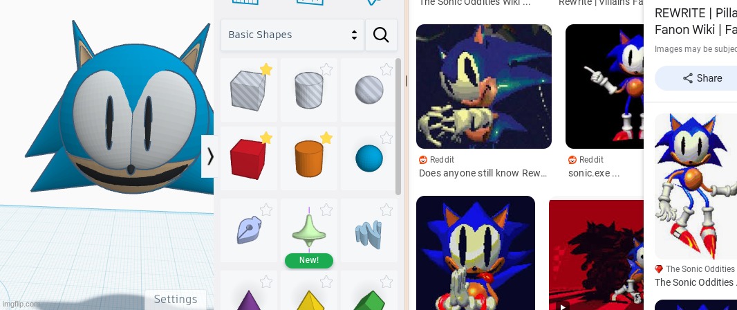 day 2: I fixed the eyes and made the entire head | made w/ Imgflip meme maker