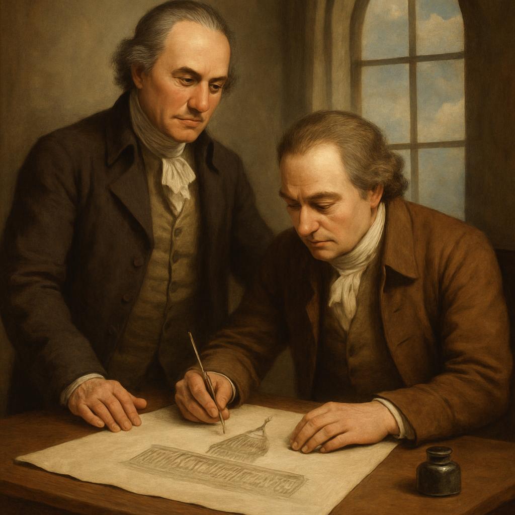 Two men create the congress Blank Meme Template