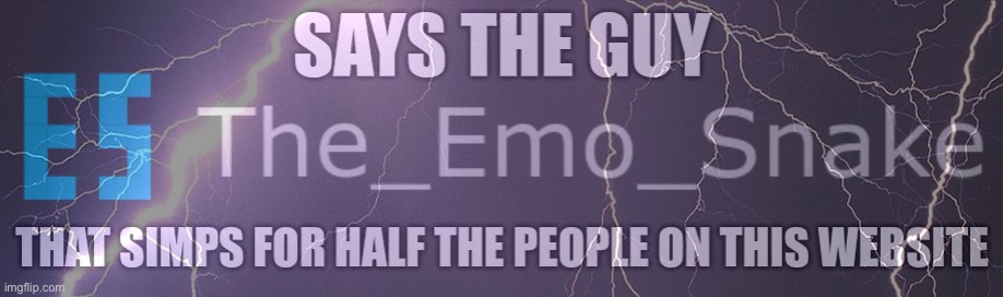 Says the guy that simps for half the people on this website | image tagged in says the guy that simps for half the people on this website | made w/ Imgflip meme maker