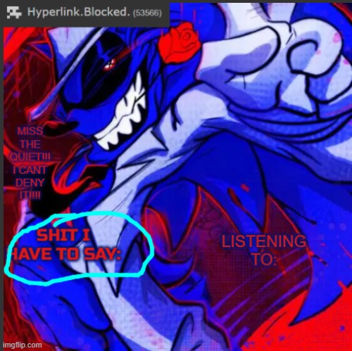 hyperlink.blocked. annoucement temp | image tagged in hyperlink blocked annoucement temp | made w/ Imgflip meme maker