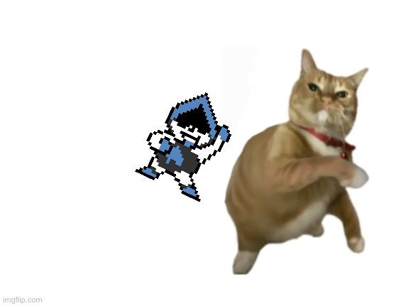 Lancer | image tagged in throwing cat new | made w/ Imgflip meme maker