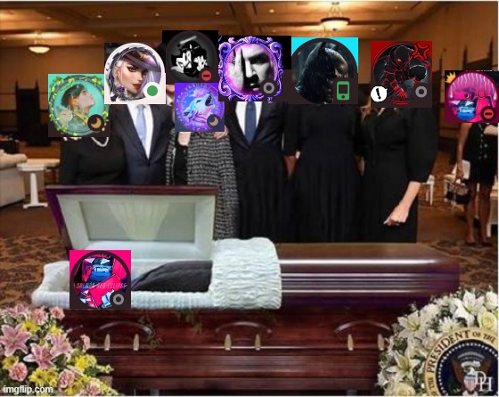 Trump dead funeral casket grave Obama Hillary JPP | image tagged in trump dead funeral casket grave obama hillary jpp | made w/ Imgflip meme maker