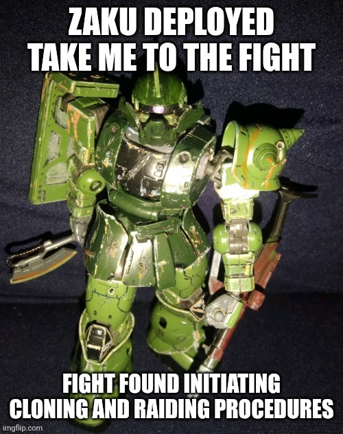 Toaa's zaku Blank Meme Template