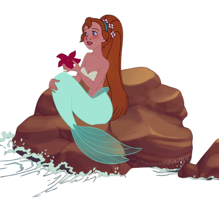 Mermaid thumbelina Blank Meme Template