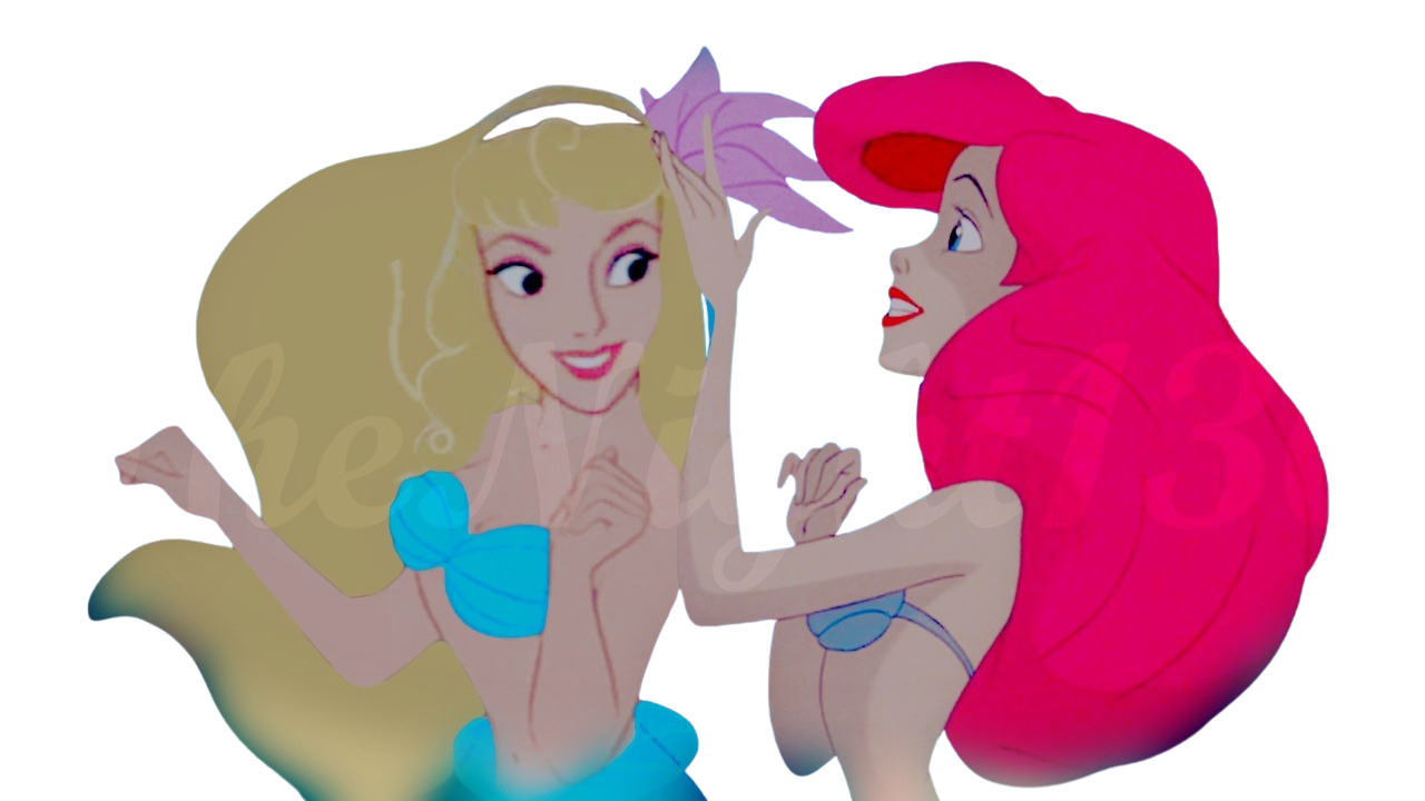 ariel x Arouna Blank Meme Template