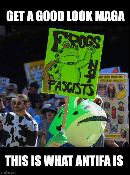 Black background | GET A GOOD LOOK MAGA THIS IS WHAT ANTIFA IS | image tagged in black background | made w/ Imgflip meme maker