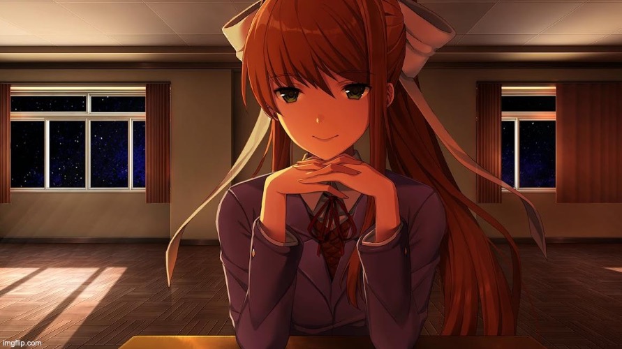 image tagged in monika | made w/ Imgflip meme maker