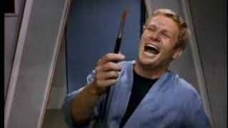 Star Trek: hysterically laughing crewman from The Naked Time Blank Meme Template