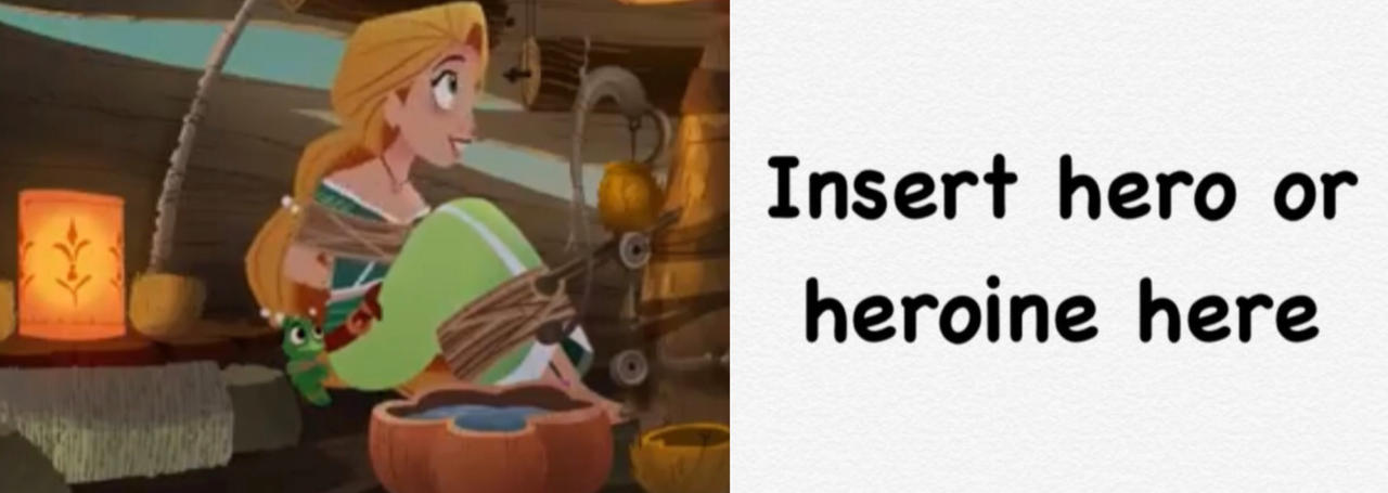 who rescues rapunzel Blank Meme Template