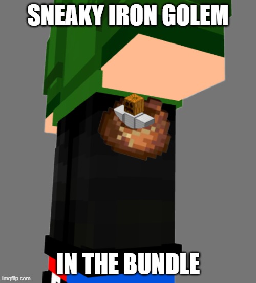 sneaky iron golem | SNEAKY IRON GOLEM; IN THE BUNDLE | image tagged in clash royale,minecraft,minecraft memes | made w/ Imgflip meme maker