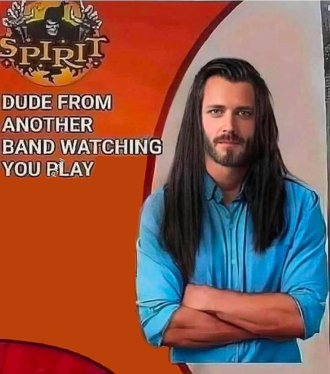 Dude From Another Band Watching You Play Blank Meme Template