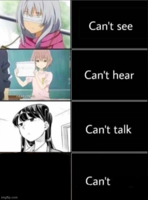 High Quality Can't see, Can't hear, Can't talk Blank Meme Template