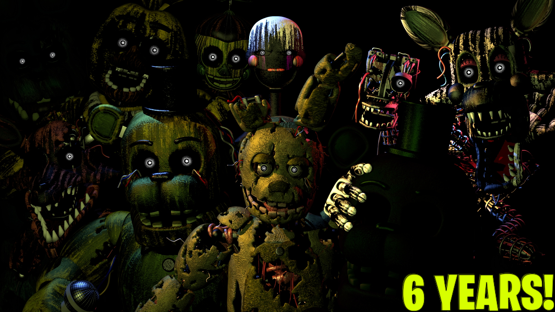 happy brithday five nights at freddy's 3 13th Blank Meme Template