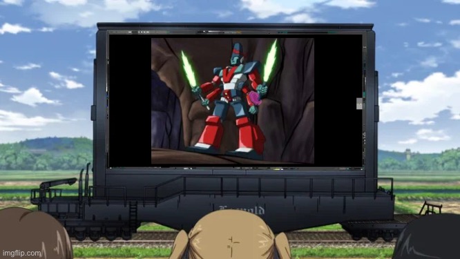 Rabbit Team watches Mecha Shiva: the Movie | image tagged in girls und big screen,girls und panzer,girls und venture,venture bros,parody,meme | made w/ Imgflip meme maker