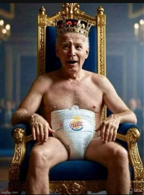 King Joe Biden Blank Meme Template