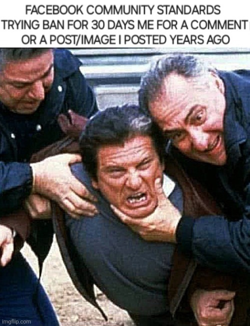 Against ( FB) Community Standards | image tagged in facebook,banned | made w/ Imgflip meme maker