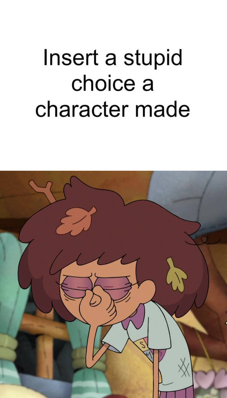 Anne Facepalms at What Blank Meme Template