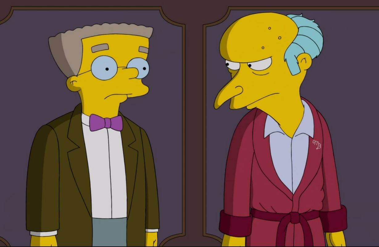 Mr. Smithers and Mr. Burns Blank Meme Template