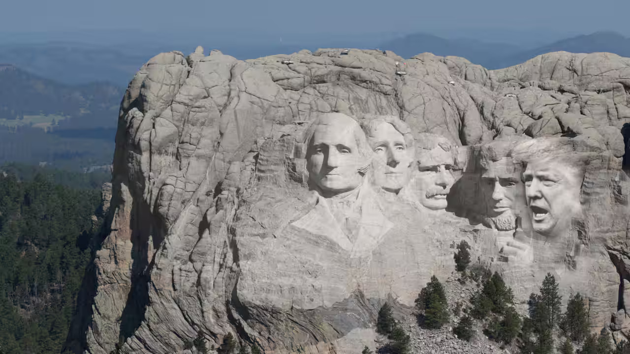 trump rushmore Blank Meme Template