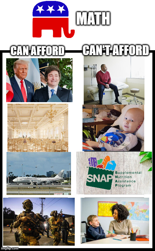 MATH; CAN'T AFFORD; CAN AFFORD | image tagged in 8 panel blank comic | made w/ Imgflip meme maker