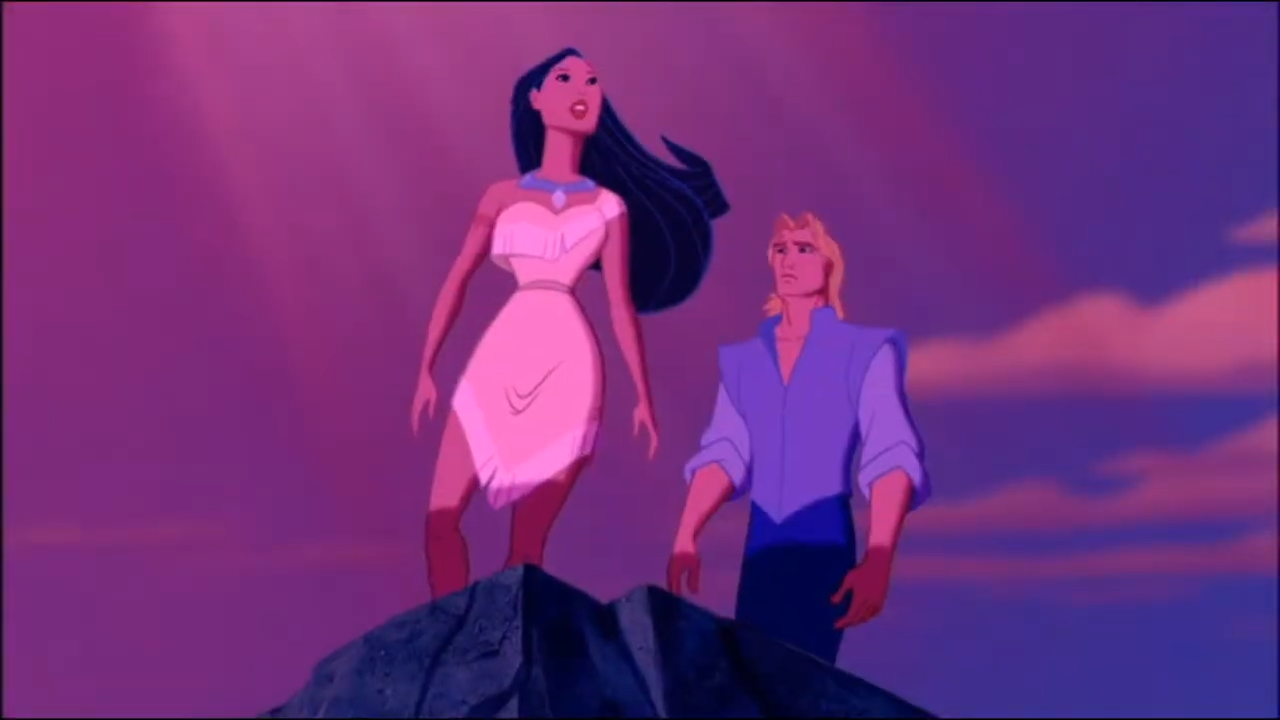 Pocahontas and John Smith Blank Meme Template