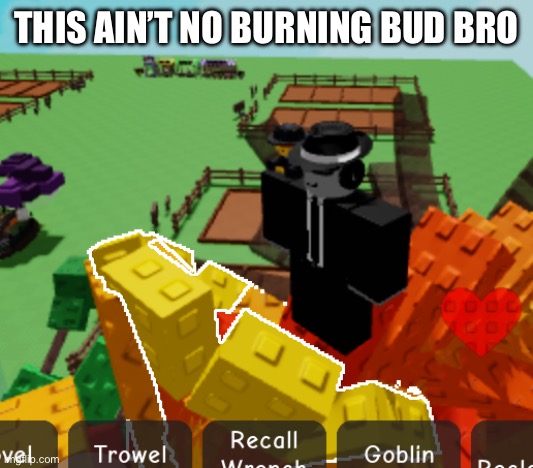 THIS AIN’T NO BURNING BUD BRO | made w/ Imgflip meme maker