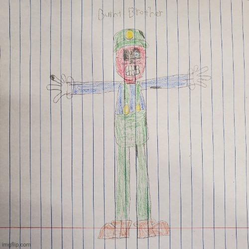 "What's the matter, pesky plumber. Don't ya' recognize your own brother." | Note: the final design will be more accurate to the source material -Jacob | made w/ Imgflip meme maker
