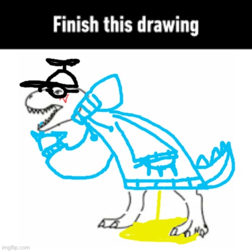 Dinosaur | image tagged in finish this drawing | made w/ Imgflip meme maker