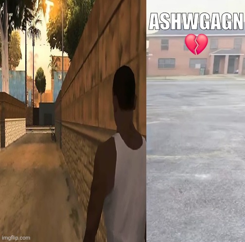 ASHWGAGN ? | ASHWGAGN 💔 | image tagged in blank sybau maker | made w/ Imgflip meme maker