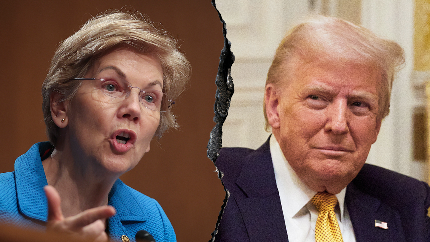 Elizabeth Warren and Donald Trump Blank Meme Template