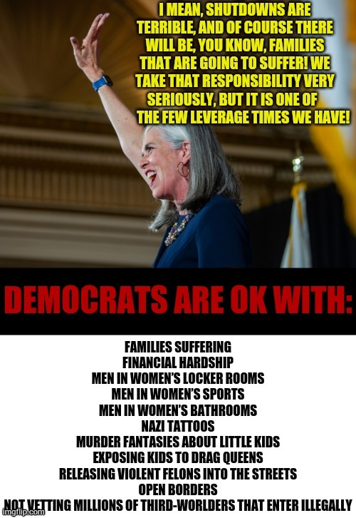 Did Minority Whip Katherine Clark (D-MA) Let The Truth Slip Out? | image tagged in memes,democratic party,americans,suffering,for,leverage | made w/ Imgflip meme maker