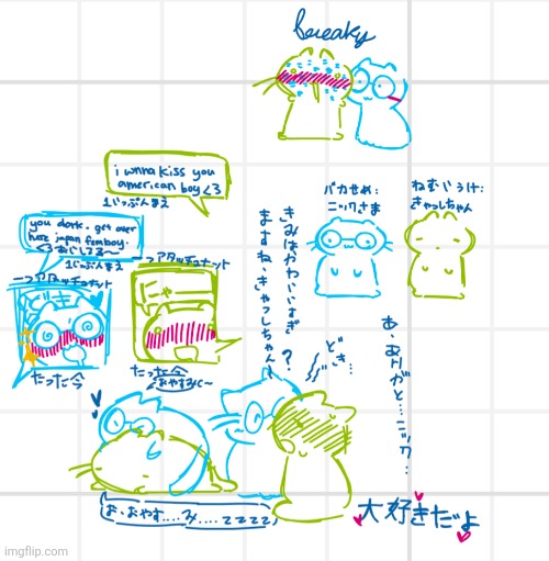 uhhhuuhhhh idk if I ever posted this but these my ocs (totally not based off me and my fren..) | made w/ Imgflip meme maker