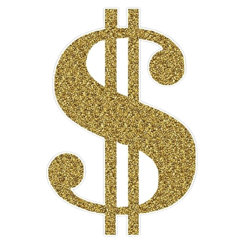Golden Dollar Sign Blank Meme Template